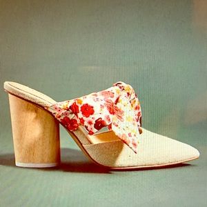 botkier floral cork platform mule Anthropologie